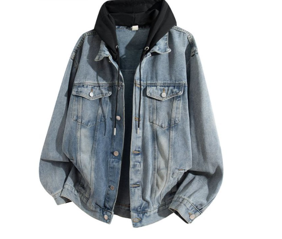 Fashion printed solid color jacket