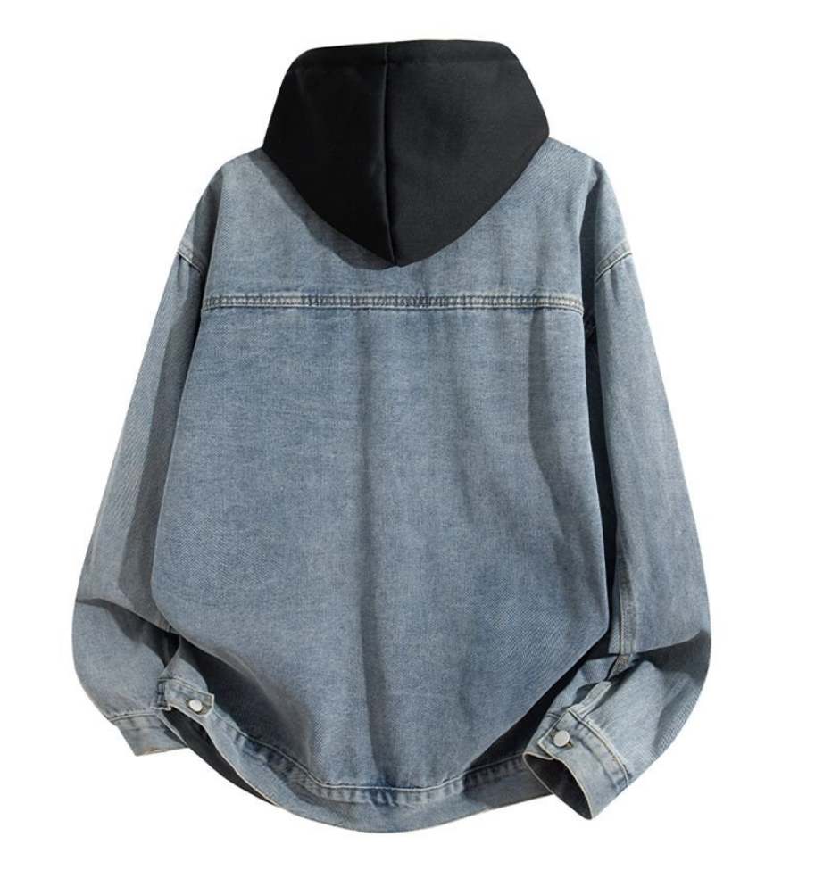 Fashion printed solid color jacket