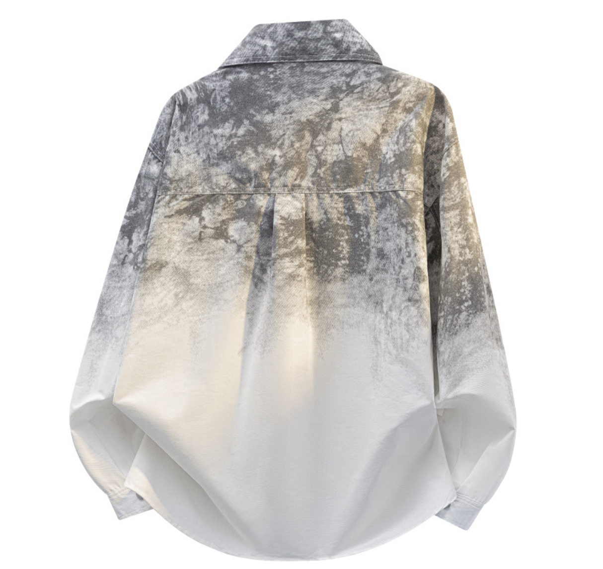 Fashion printed solid color T-shirt