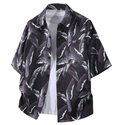 Fashion printed solid color T-shirt