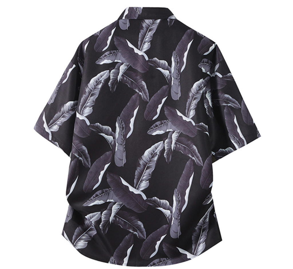 Fashion printed solid color T-shirt