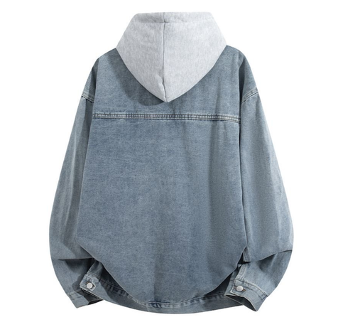 Fashion printed solid color jacket