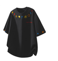 Fashion printed solid color T-shirt