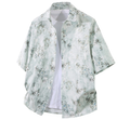 Fashion printed solid color T-shirt