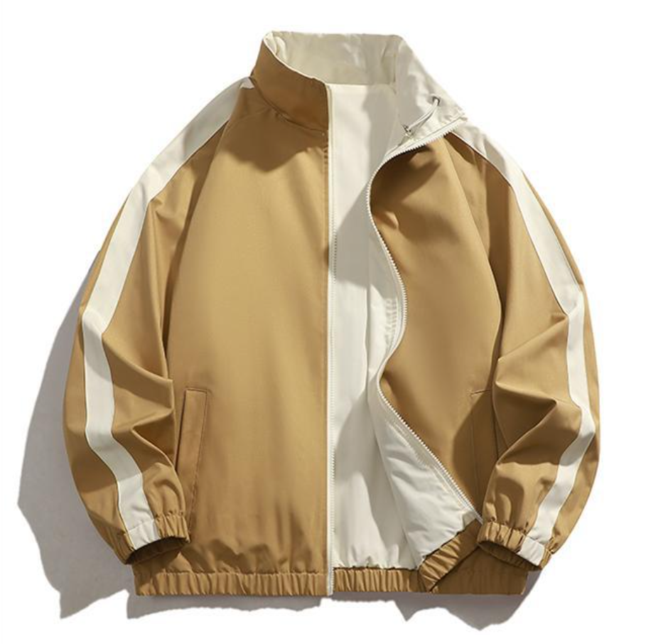 Fashion printed solid color jacket
