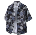 Fashion printed solid color T-shirt