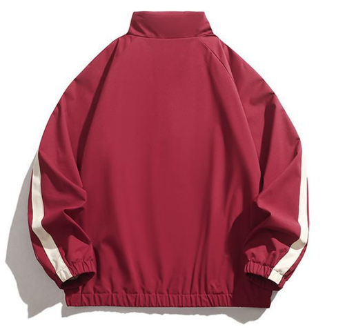 Fashion printed solid color jacket