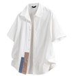 Fashion printed solid color T-shirt