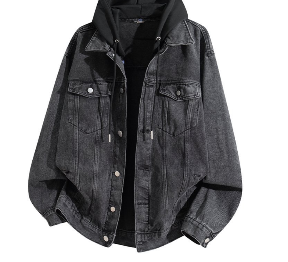 Fashion printed solid color jacket
