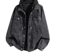 Fashion printed solid color jacket