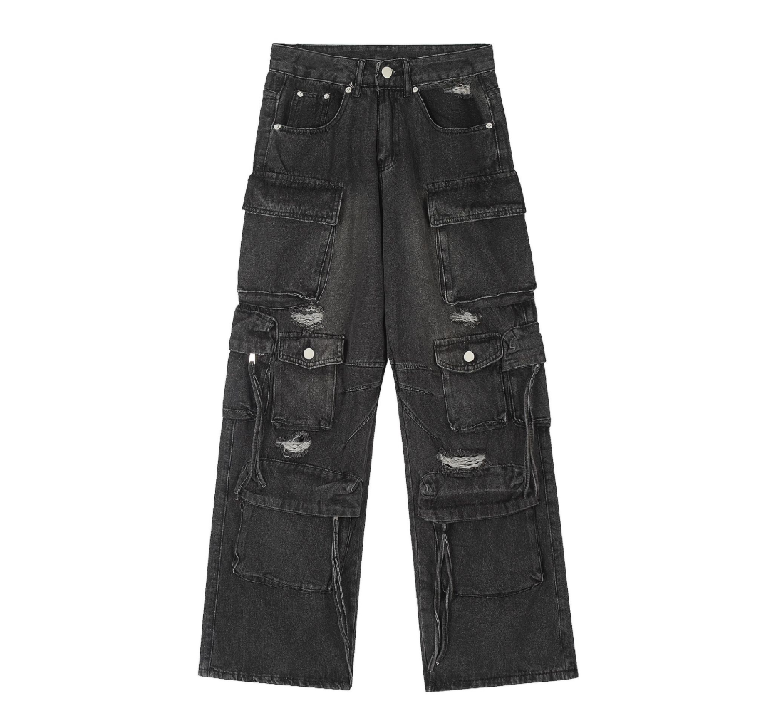 Fashion sports loose jeans