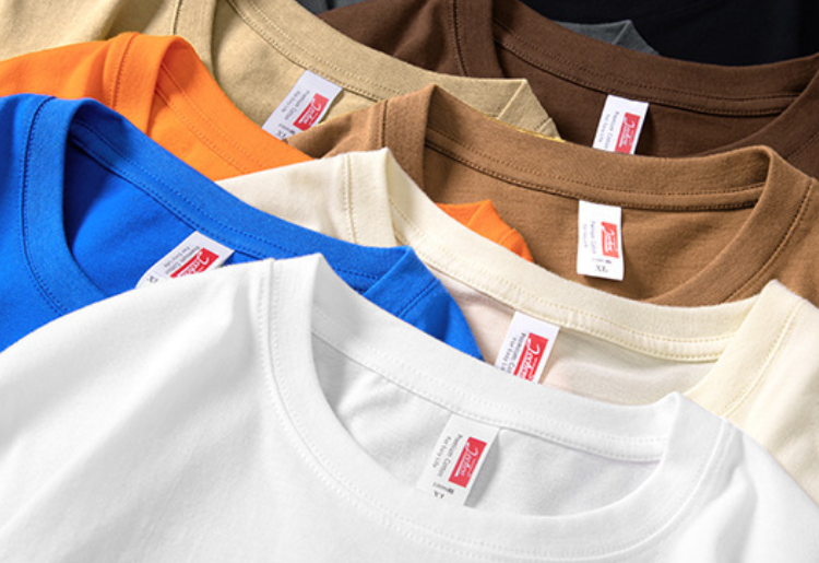 Fashion printed solid color T-shirt