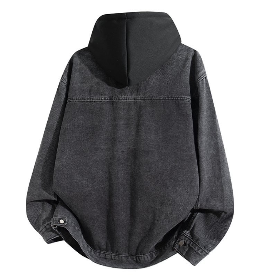 Fashion printed solid color jacket