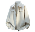 Fashion printed solid color jacket