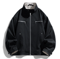 Fashion printed solid color jacket